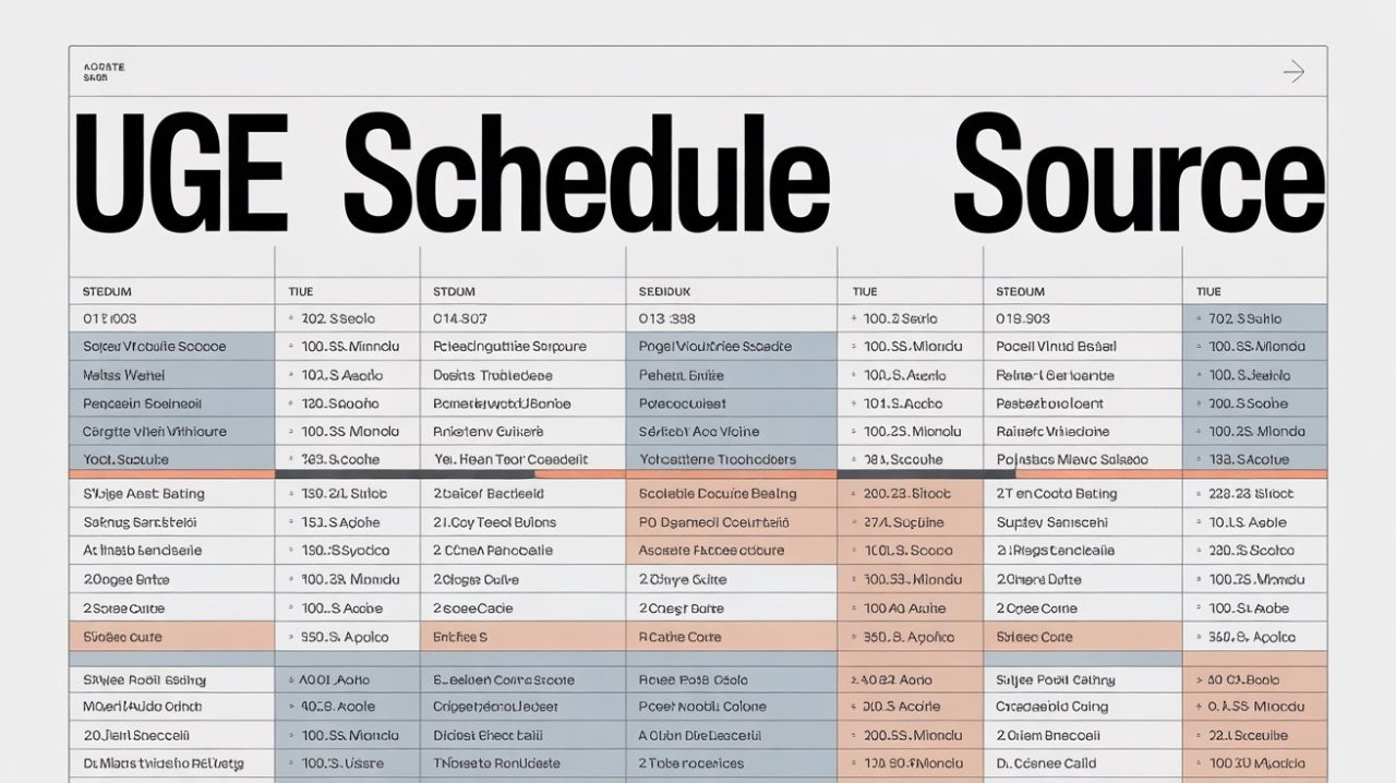 UGE Schedule Source